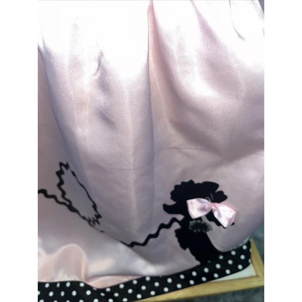 Youlson Pink Poodle Skirt Girls Dress 10-12 1950 Icon Halloween Costume Grace